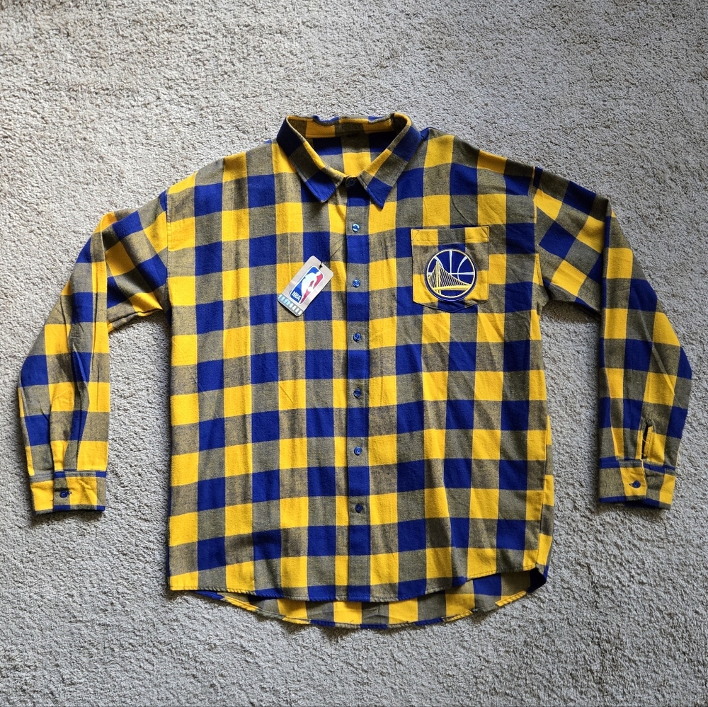 Golden State Warriors Tartan Button Down